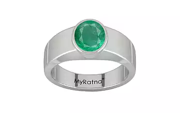 Sterling Silver Emerald Ring Limited Quality (R10)