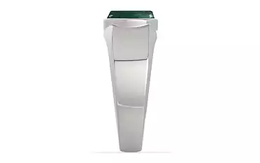 Sterling Silver Emerald Ring Prime Quality (R10)