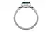 Sterling Silver Emerald Ring Prime Quality (R10)