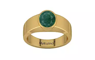 Gold Emerald Ring Prime Quality (R10)