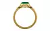 Gold Emerald Ring Rare Quality (R10)