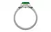 GoldCap Emerald Ring Rare Quality (R10)