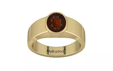 Ashtadhatu Hessonite Garnet Ring Fine Quality (R10)