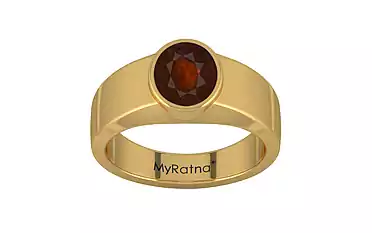Gold Hessonite Garnet Ring Fine Quality (R10)