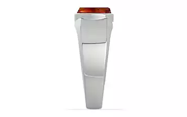 Sterling Silver Hessonite Garnet Ring Limited Quality (R10)
