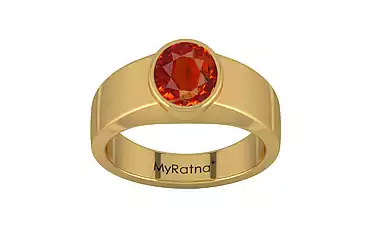 Gold Hessonite Garnet Ring Limited Quality (R10)
