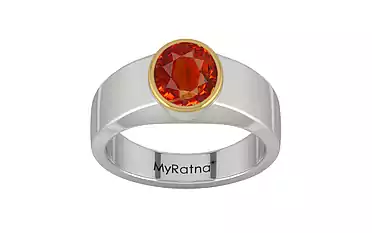 GoldCap Hessonite Garnet Ring Limited Quality (R10)