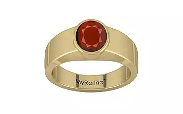 Ashtadhatu Hessonite Garnet Ring Prime Quality (R10)