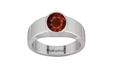 Sterling Silver Hessonite Garnet Ring Rare Quality (R10)