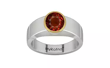 GoldCap Hessonite Garnet Ring Rare Quality (R10)
