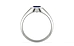 Sterling Silver Thailand Blue Sapphire Ring Fine Quality (R12)