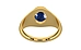 Gold Thailand Blue Sapphire Ring Limited Quality (R12)