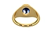 Gold Thailand Blue Sapphire Ring Rare Quality (R12)