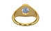 Gold Ceylon Blue Sapphire Ring Fine Quality (R12)