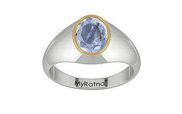 Goldcap Ceylon Blue Sapphire Ring Fine Quality (R12)