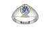 Goldcap Ceylon Blue Sapphire Ring Fine Quality (R12)