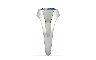 Sterling Silver Ceylon Blue Sapphire Ring Limited Quality (R12)