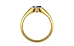 Gold Ceylon Blue Sapphire Ring Limited Quality (R12)