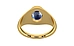Gold Ceylon Blue Sapphire Ring Limited Quality (R12)