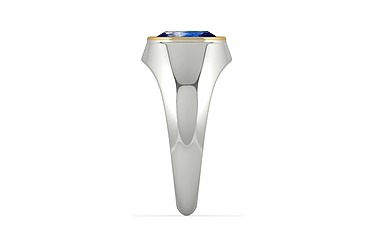 Goldcap Ceylon Blue Sapphire Ring Limited Quality (R12)