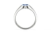 Sterling Silver Ceylon Blue Sapphire Ring Prime Quality (R12)