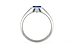 Sterling Silver Ceylon Blue Sapphire Ring Rare Quality (R12)