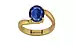 Gold Thailand Blue Sapphire Ring Limited Quality (R2)