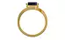 Gold Thailand Blue Sapphire Ring Limited Quality (R2)