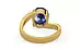 Gold Thailand Blue Sapphire Ring Prime Quality (R2)