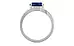 Sterling Silver Thailand Blue Sapphire Ring Rare Quality (R2)