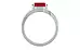 Sterling Silver Ruby Ring Limited Quality (R2)