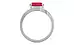 Sterling Silver Ruby Ring Prime Quality (R2)