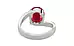 Sterling Silver Ruby Ring Rare Quality (R2)