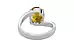 Sterling Silver Thailand Yellow Sapphire Ring Rare Quality (R2)