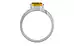 Sterling Silver Thailand Yellow Sapphire Ring Rare Quality (R2)