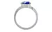 Sterling Silver Ceylon Blue Sapphire Ring Limited Quality (R2)