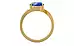 Gold Ceylon Blue Sapphire Ring Limited Quality (R2)