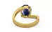 Gold Ceylon Blue Sapphire Ring Limited Quality (R2)