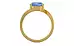 Gold Ceylon Blue Sapphire Ring Prime Quality (R2)