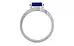 Sterling Silver Ceylon Blue Sapphire Ring Rare Quality (R2)