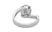 Sterling Silver Ceylon White Sapphire Ring Rare Quality (R2)