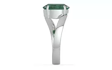 Sterling Silver Zambian Emerald Ring Fine Quality (R2)