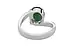 Sterling Silver Zambian Emerald Ring Fine Quality (R2)