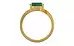 Gold Zambian Emerald Ring Fine Quality (R2)