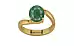 Gold Zambian Emerald Ring Fine Quality (R2)