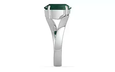 Sterling Silver Zambian Emerald Ring Prime Quality (R2)