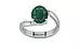 Sterling Silver Zambian Emerald Ring Prime Quality (R2)