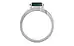 Sterling Silver Zambian Emerald Ring Prime Quality (R2)