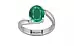 Sterling Silver Zambian Emerald Ring Rare Quality (R2)