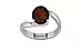 Sterling Silver Hessonite Garnet Ring Fine Quality (R2)